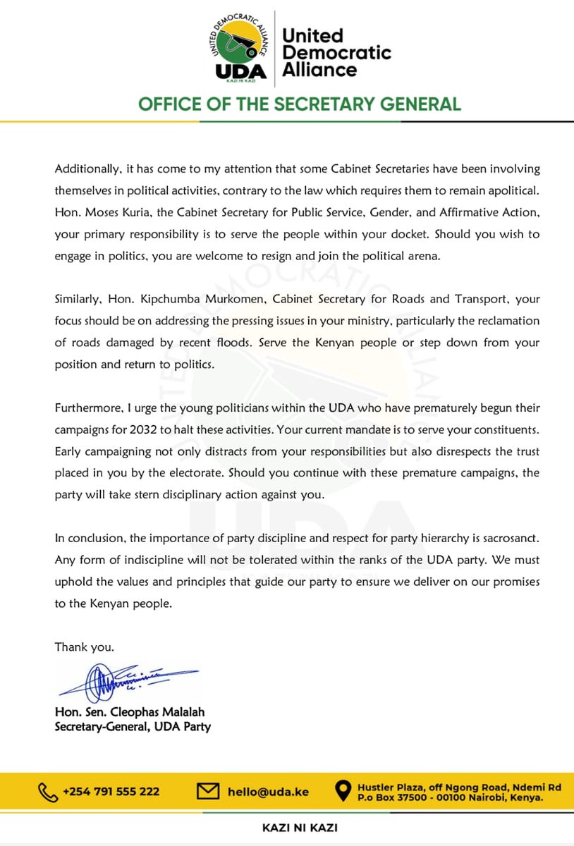 Hon Oscar Sudi tweet media