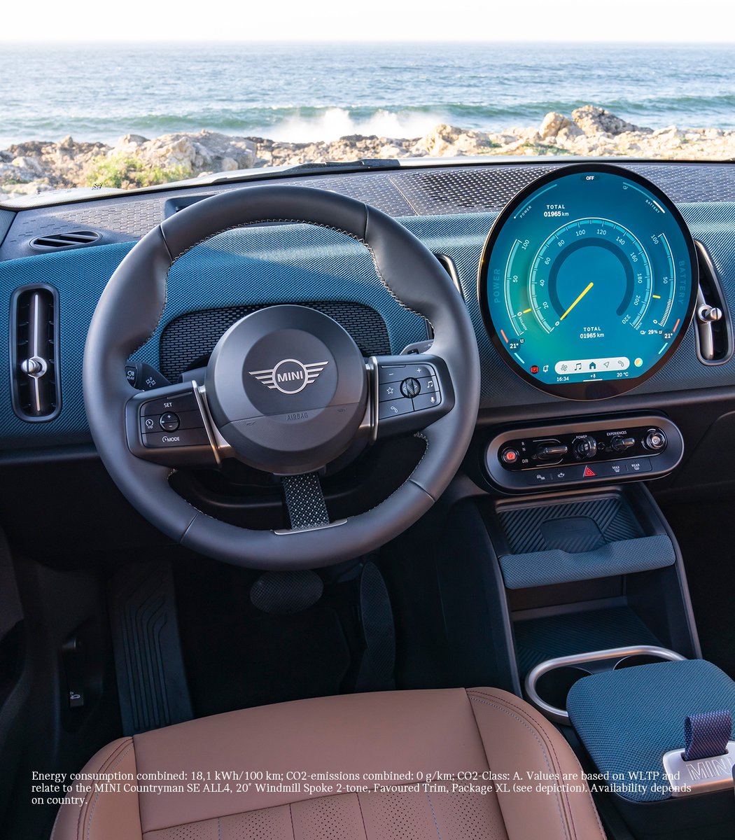 MINI's tweet photo. Premium materials. ✅
Advanced technology.✅
Minimalistic design. ✅
Never wanting your journey in the #Mini Countryman SE ALL4 to end. ✅
#MINICountryman #Interior #CarDetails #ScenicDrive https://t.co/hvfcoZRQLE