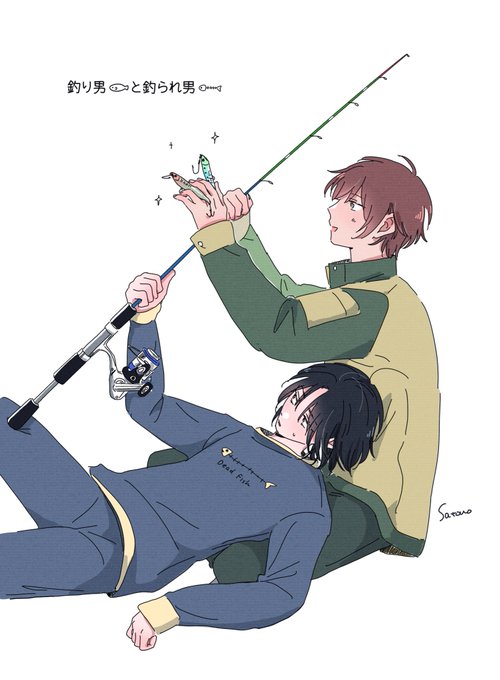 「brown hair fishing rod」 illustration images(Latest)