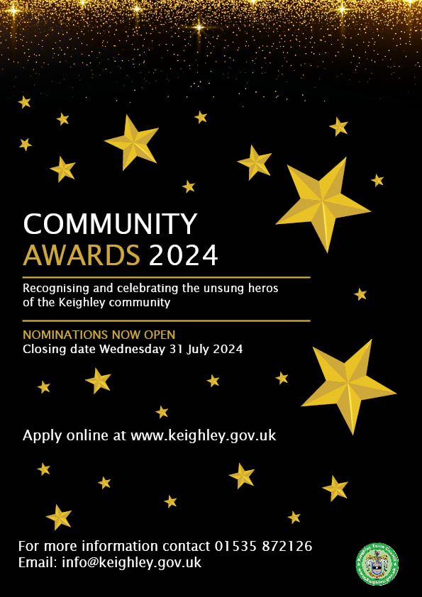 ⭐️ Nominations are now open for the Keighley Community Awards 2024. ⭐️

Do you know someone in Keighley who deserves recognition for their outstanding contributions?  

If you would like to find out more or nominate, click below. 

smartsurvey.co.uk/s/CommunityAwa…