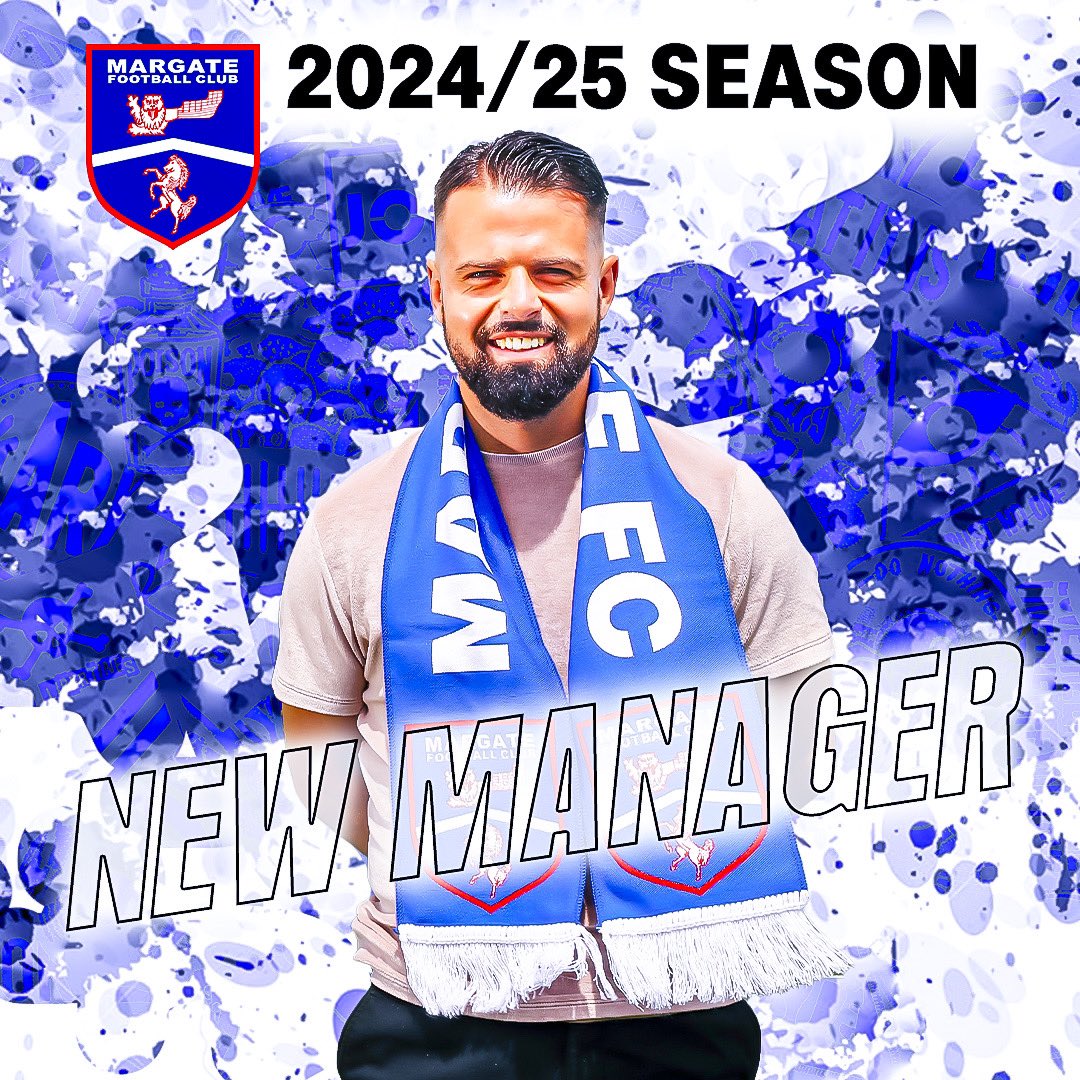 YOUR NEW GAFFER 🫡

We are delighted to announce Ben Greenhalgh as player/manager for the upcoming season! ✍️

Read the full article on the appointment below 👇
margate-fc.co.uk/news/29-may-20…

#UpTheGate