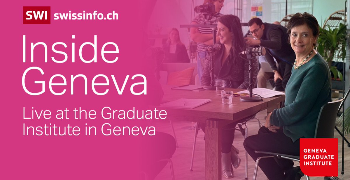 In a special live recording of the Inside Geneva @swissinfo_en podcast, @ImogenFoulkes will be joined by distinguished speakers to discuss crucial issues on #InternationalLaw and the #GenevaConventions. 🎙️Is international law dead? 📅5th June, The Fab Grad graduateinstitute.ch/communications…