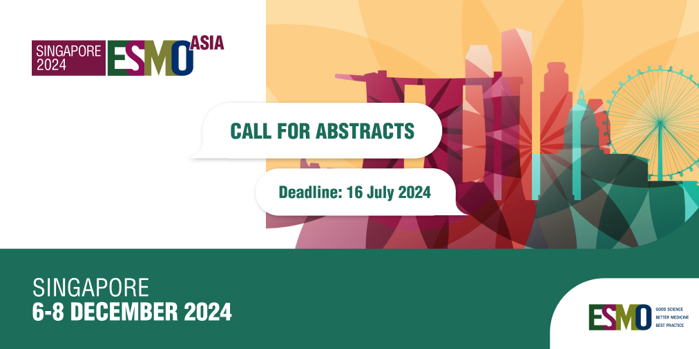 📣 Call for abstracts: Connect with top oncologists, researchers, and industry leaders at #ESMOASIA24. Explore groundbreaking cancer research and innovative treatments. Don't miss the chance to play an active role in it. Submission deadline: 16 July: ow.ly/qmMI50RWGcu