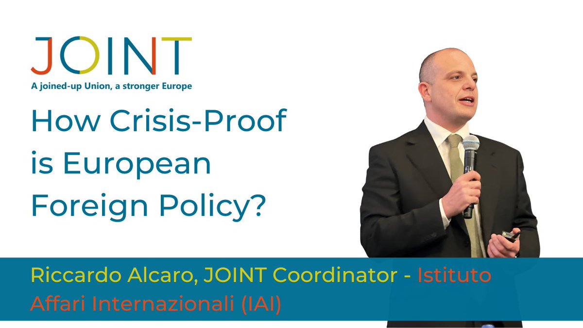 JOINT (@joint_project) on Twitter photo 📽️ New JOINT video recorded on the sidelines of JOINT Final Conference! <a href="/Ric_Alcaro/">Riccardo Alcaro</a> discusses the need for the European Union to become a geopolitical power and emphasises the need for a reformed EU🇪🇺
Watch it here👉 loom.ly/1NpB6BM 📽️ New JOINT video recorded on the sidelines of JOINT Final Conference! <a href="/Ric_Alcaro/">Riccardo Alcaro</a> discusses the need for the European Union to become a geopolitical power and emphasises the need for a reformed EU🇪🇺
Watch it here👉 loom.ly/1NpB6BM