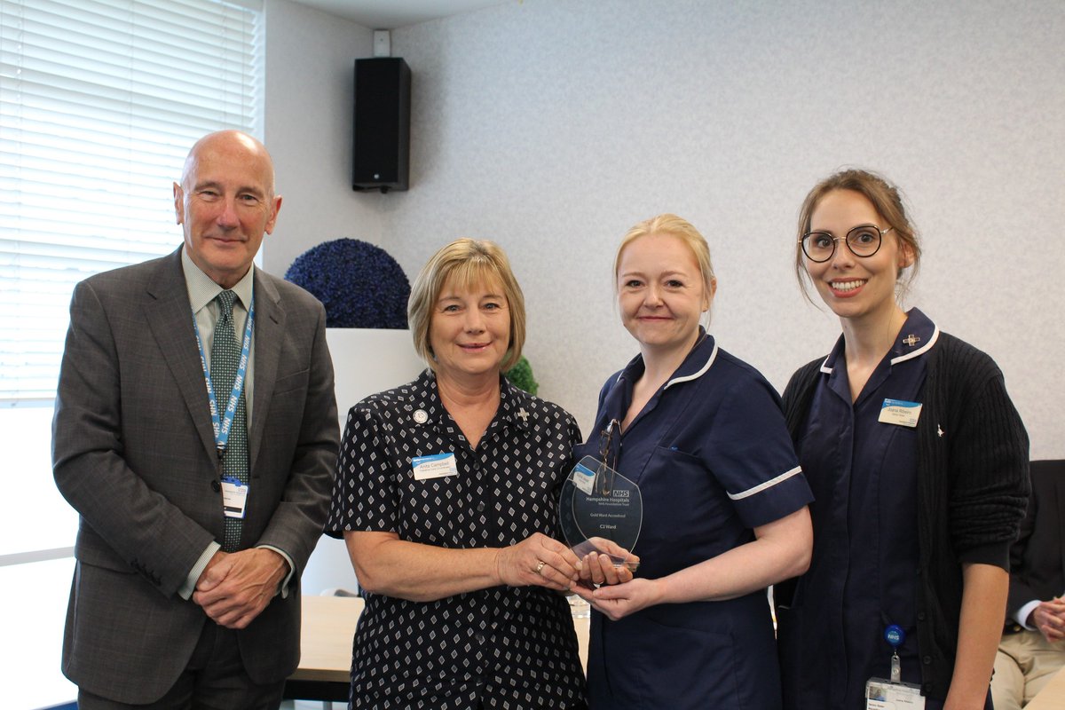 So proud of our team at the hospice who have just been awarded a Gold Ward Accreditation by @hhftnhs. On top of that they were also described as outstanding in a recent student learning environment audit. #patientcare #hospicecare