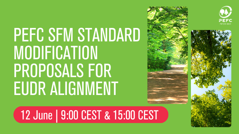 Join us on 12 June, as we introduce the proposed modifications to our Sustainable #Forest Management standard for #EUDR alignment. 💡 The webinar takes place at 09:00 and 15:00 CEST and will include an open questions and answers session. Register 👉 treee.es/SFM-EUDR-web