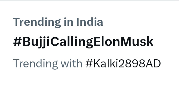 PrabhasOG's tweet image. Okkasari ma #Bujji ni choodandi sir
@elonmusk 😊

Trending in India 🔥
#BujjicallingElonmusk