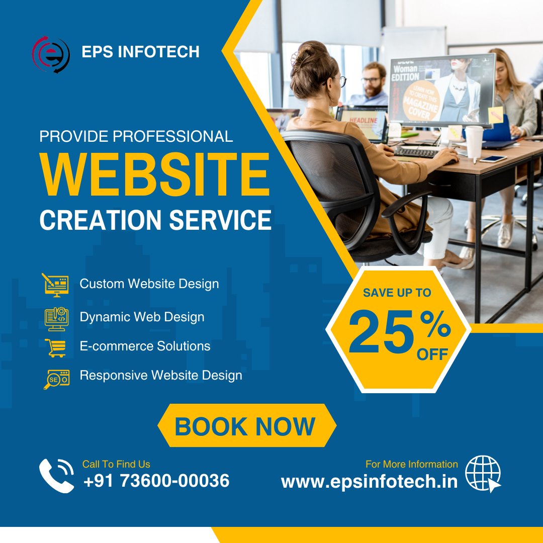 EPS Infotech is a Punjab based Web Designing Company in Jalandhar, Punjab that offer best web designing as well as Digital Marketing services. epsinfotech.in
#webdesign #webdesiningservices #responsivewebsite #customwebsite #webdevelopment