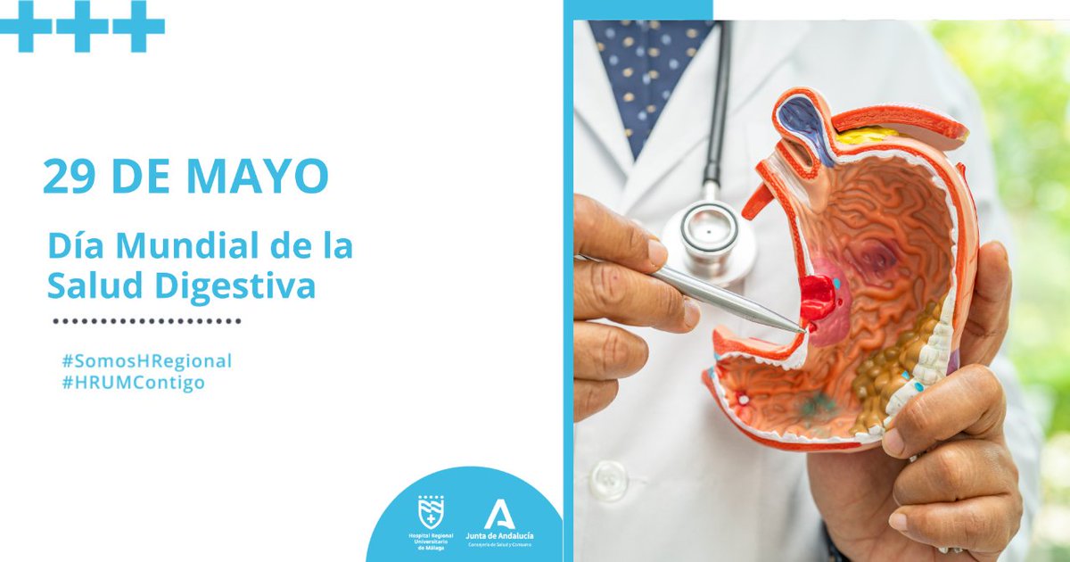 Hoy celebramos el Día Mundial de la Salud Digestiva en el @HRegionalMalaga🏥. Es el momento perfecto para recordar la importancia de cuidar nuestro sistema digestivo y mantener una alimentación saludable 🍎🥦. #SomosHRegional #HRUMContigo @MalagaJunta  @saludand