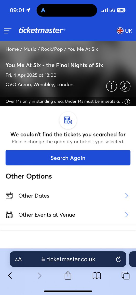SassyBixch_'s tweet photo. @joshmeatsix one minute in and tickets are sold out already? https://t.co/gfnia3gqfm