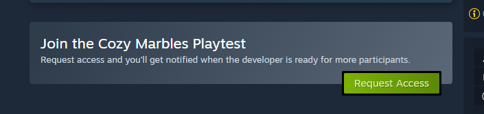 Looking for playtesters for my relaxing sandbox builder game Cozy Marbles!
Sign up on Steam right now - the playtest will run from Friday 31st May to Monday 3rd June <3  
#playmygame