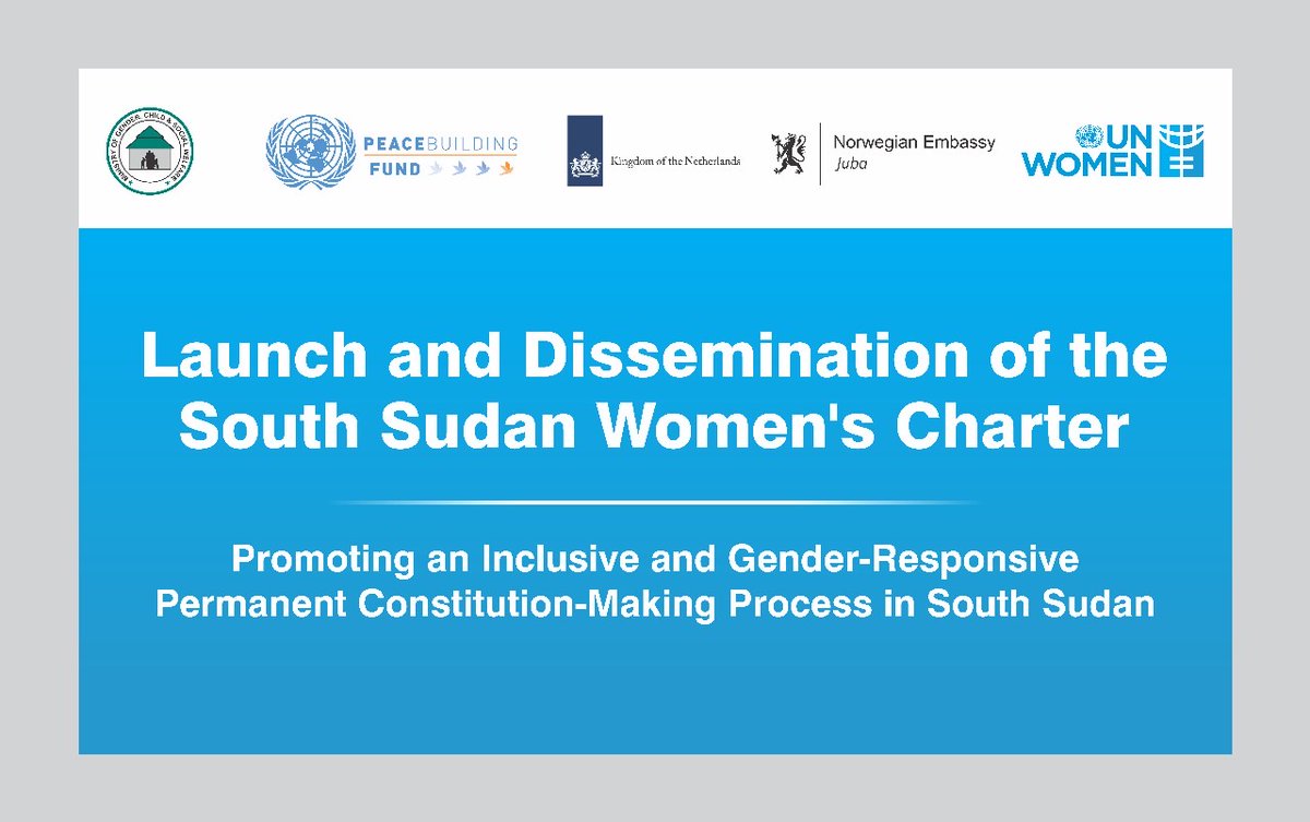 Happening now! Official launch of the South Sudan Women’s Charter! This charter empowers women and girls to engage with R-NCRC and voice their concerns in the Permanent Constitution-making process. #WomenEmpowerment #SouthSudan #Women’sCharter