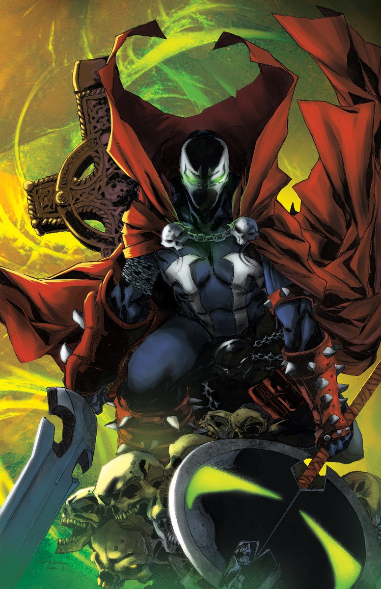 My colors on this cover out Today, draw by Von Randall  #imagecomics #Spawn #kingspawn #toddmcfarlane #comicart #art