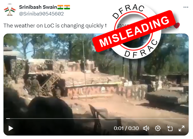 #claim: A video showing a scene of firing performed by some army soldiers has recently surfaced on @X. The video has been shared by several users with captions such as the weather is changing and Indo-Pak border may activate any time ❌
#misleading #Indianarmy #Fakenews #firing