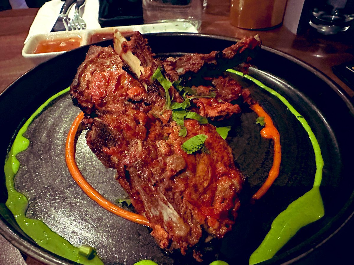 Comic creator crew dinner with some of the best tandoori lamb chops I’ve ever had!! 😋😋😋

Complete Darkness on a whole new level coming!!