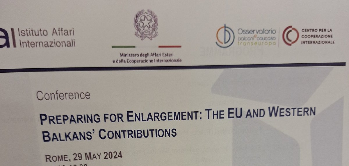 Tdy in Rome, discussing shared vision of 🇪🇺's future and the importance of reforms on both sides as a prerequisite for future integration of newcomers. @CEPBelgrade @BiEPAG @ThinkforEurope @NKEUSrbija