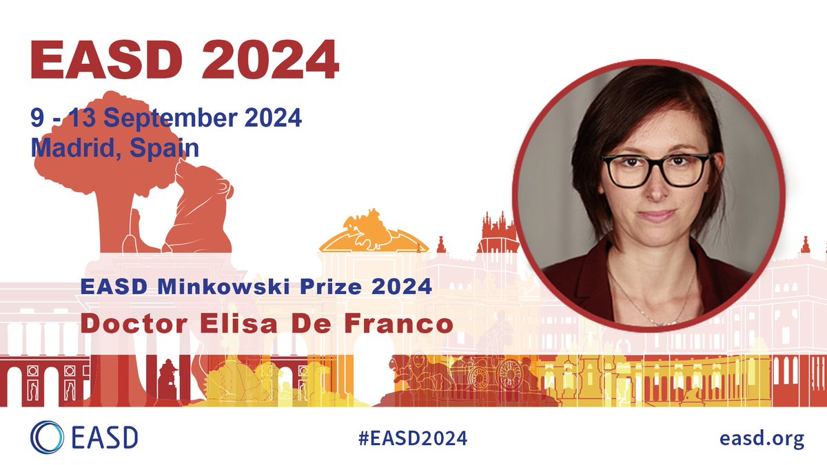 🏆 Elisa De Franco has been selected as recipient of the 59th EASD Minkowski Prize!
Please join us in congratulating @DrElisaDeFranco on receiving this prestigious prize and we look forward to her award lecture at #EASD2024 in Madrid. 👏
<a href="/UniofExeter/">University of Exeter</a> <a href="/ExeterMed/">Exeter Med School</a>