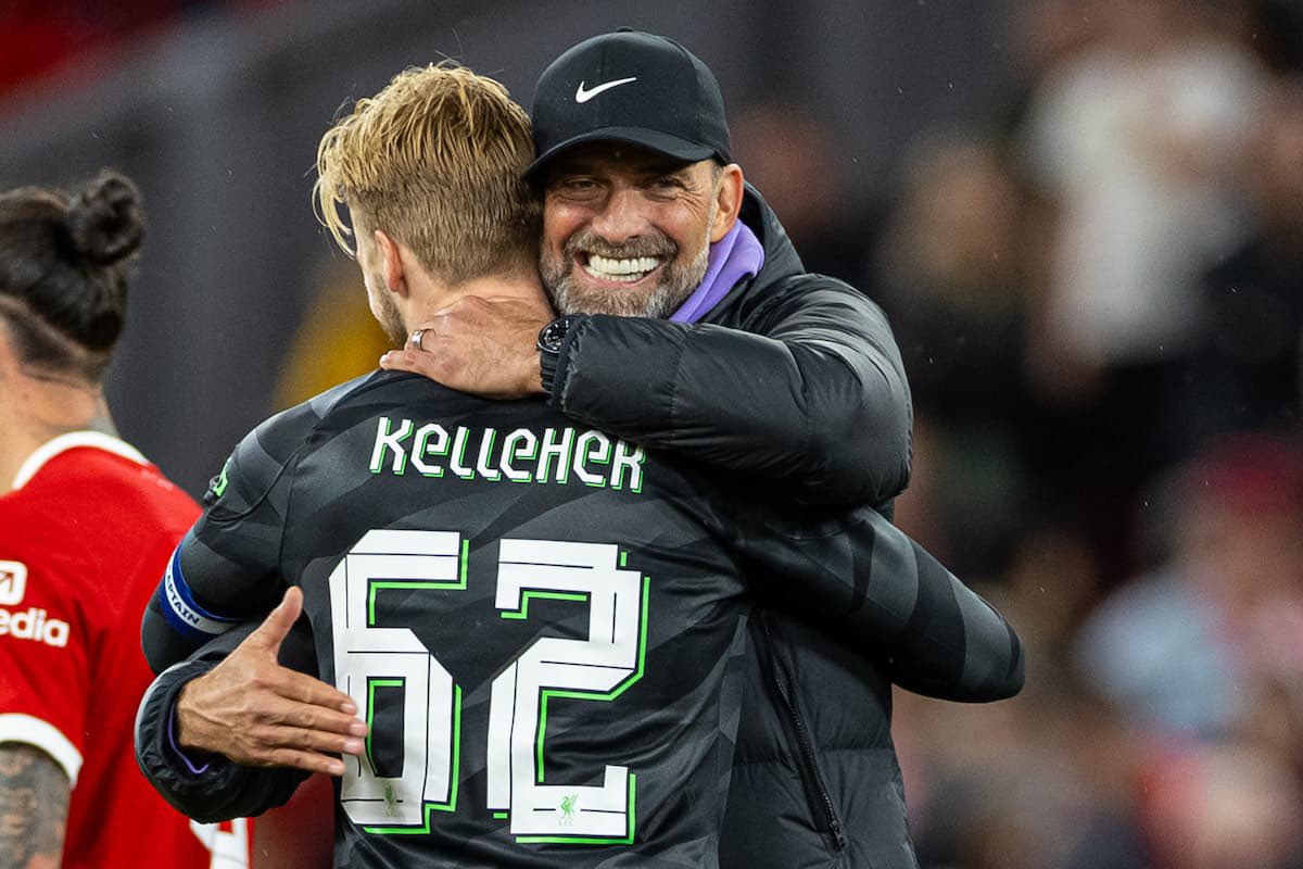 Kelleher on Klopp:

“He’s been the only manager I’ve ever had at Liverpool. He gave me my debut so I wanted to say thank you to him for everything he’s done for me. He said I’d developed into a really good goalkeeper and that he would follow my career wherever I go. They were