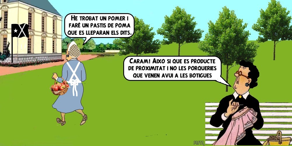 CarladelCarme's tweet image. LA VINYETA

Les meves vinyetes són una fantasia/teràpia política  basada en llibres d Tintin, on els independentistes en són protagonistes.😅

Us robaré un somriure?😉

AVUI: Consumim SEMPRE productes Km 0. Els nostres #pagesos i #ramaders s'ho mereixen i son + sans. 👍
#FemPaís