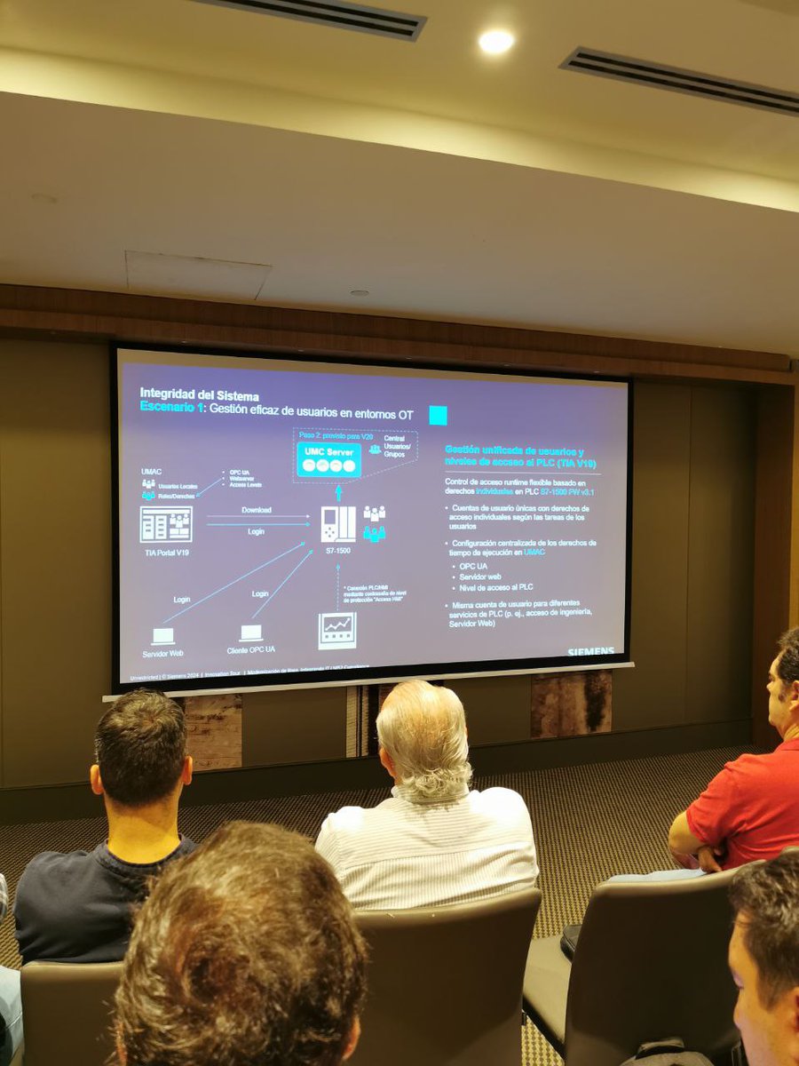 ReleProPLC's tweet image. Ayer estuvimos en el Innovation Tour 2024 de @siemens_ind @siemens_es 
Nos informaron de un motón de novedades, como los nuevos PLC&apos;s Simatic S7-1200, el TIA Portal Cloud o las nuevas tendencias de realidad aumentada y de IA aplicada a la programación de PLCs.