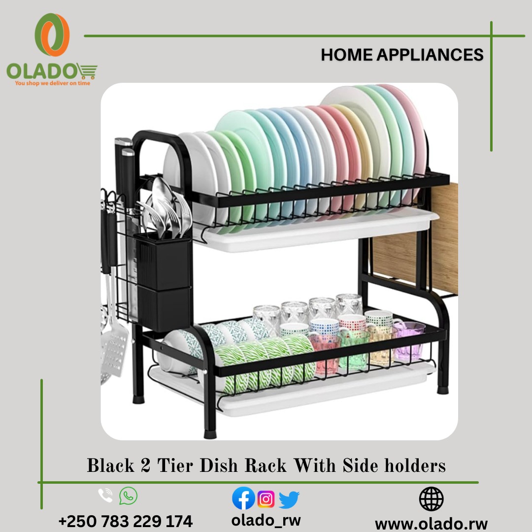 Organize Your Kitchen with our Black 2 Tier Dish Rack Available on our website

🔸olado.rw
🔸call/WhatsApp: 0783229174
#olado #onlineshopping #youshopwedeliverontime #newproducts #homeappliances #kitchenappliance #dishrack #shoppingwednesday