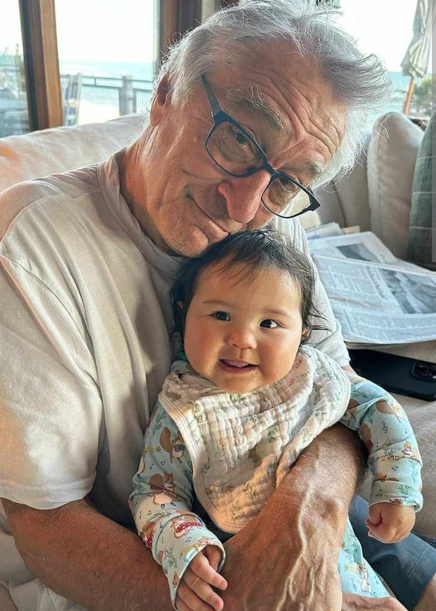Robert De Niro at 80 with his 10 month old baby So does his wife change both their diapers at the same time?