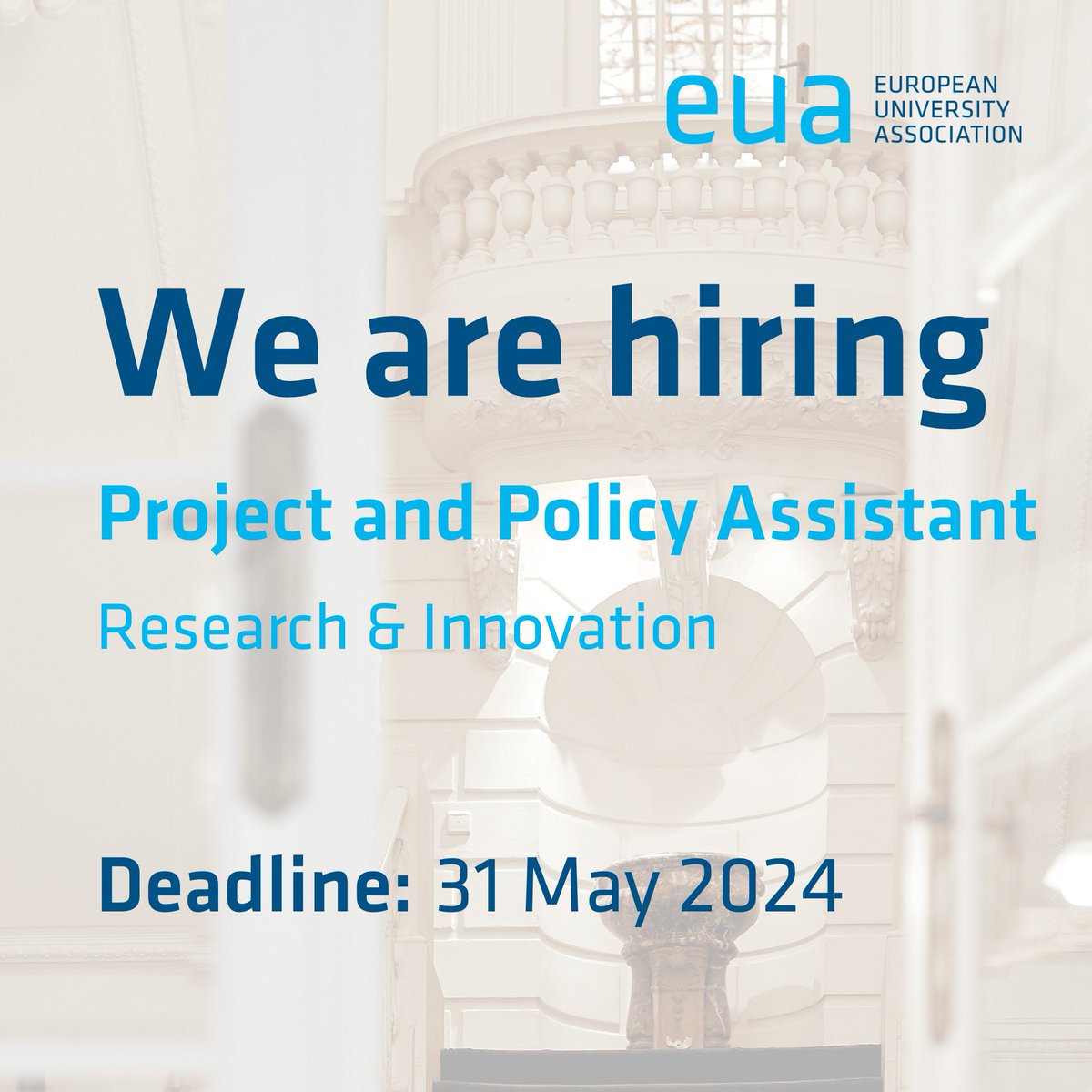 📢 We are #hiring! If you would like to support our Research & Innovation team, you are interested in EU policy monitoring, we look forward to your application!

💼  bit.ly/44GceUB
⏳  31 May
📝 6-month contract

#JobsInBrussels #joboffers #EUjobs