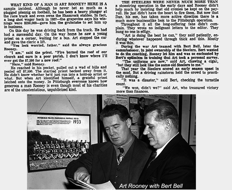 #OTD in #SteelersHistory 1969 the Kansas City Times ran some lovely stories on #Steelers owner Art Rooney which #SteelersNation will enjoy with possibly the original 'Same Old Steelers' quote.