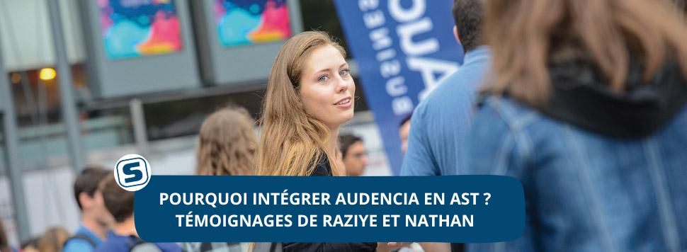 📚Pourquoi intégrer @audencia en AST ? Témoignages de Raziye et Nathan (étudiants)👉urls.fr/_A0Ksx @sebtran @narnaudAUDENCIA @PourchetAlex @axelle_chevy