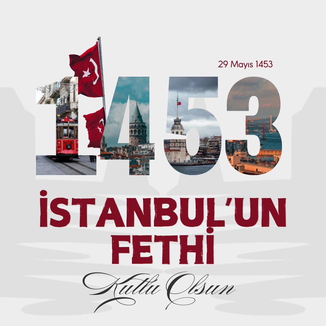 🇹🇷🇹🇷 İstanbul’un fethinin 571. yıl dönümünde bu kutlu zaferi bizlere armağan eden Fatih Sultan Mehmet Han ve şanlı ordusunu rahmetle ve minnetle anıyoruz. 🇹🇷🇹🇷
#istanbulunfethi