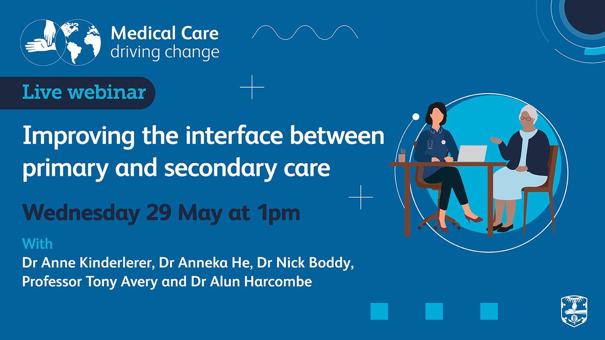 Join Medical Care later today for their live webinar chaired by @AKinderlerer. The panel will discuss digital case studies and explore new communication strategies to improve the quality of care: ow.ly/OkEB50RYAN7