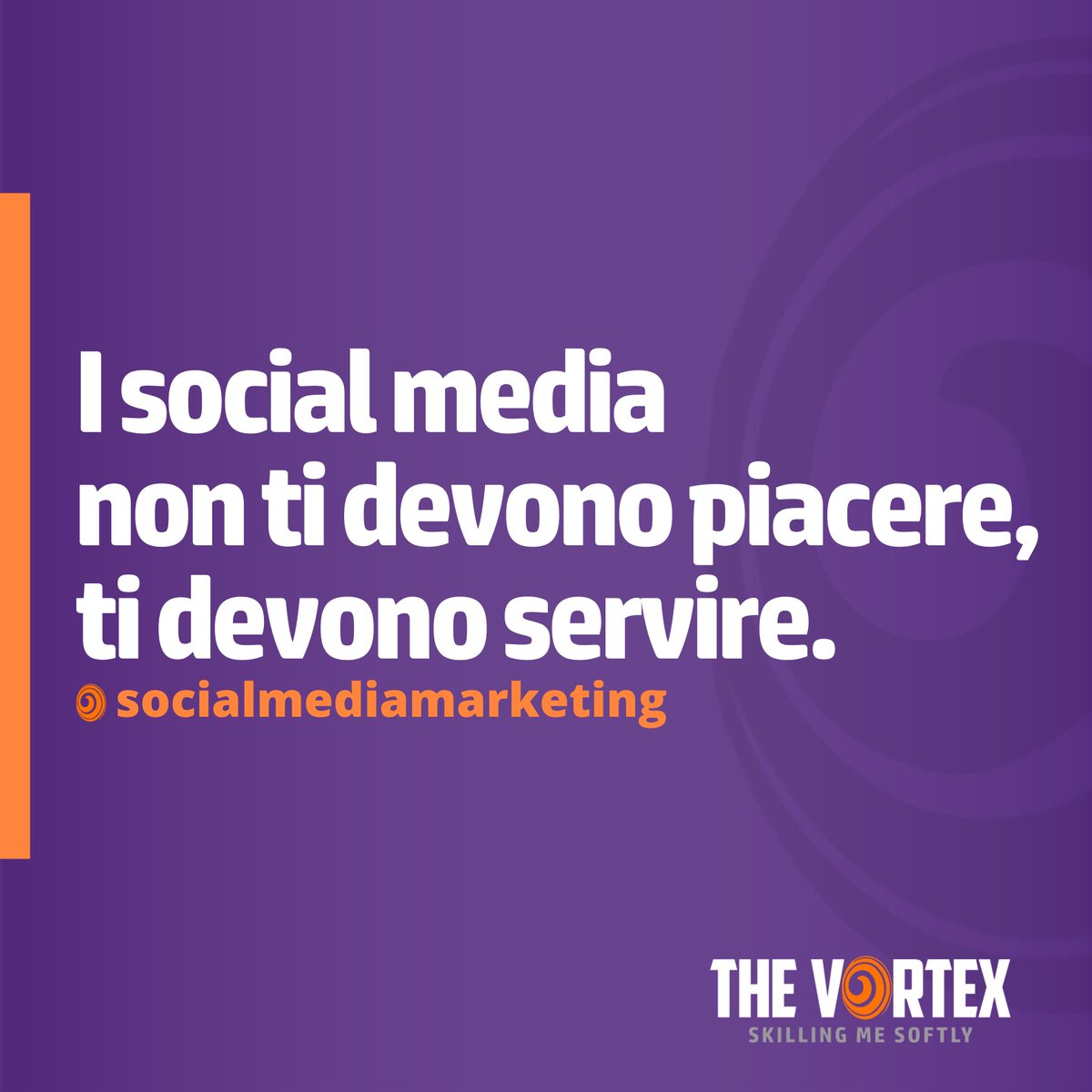 Nelle decisioni di marketing quello che ci deve guidare è l'utilità per il brand non il gradimento personale.

thevortex.it
#thevortex #socialmediamarketing