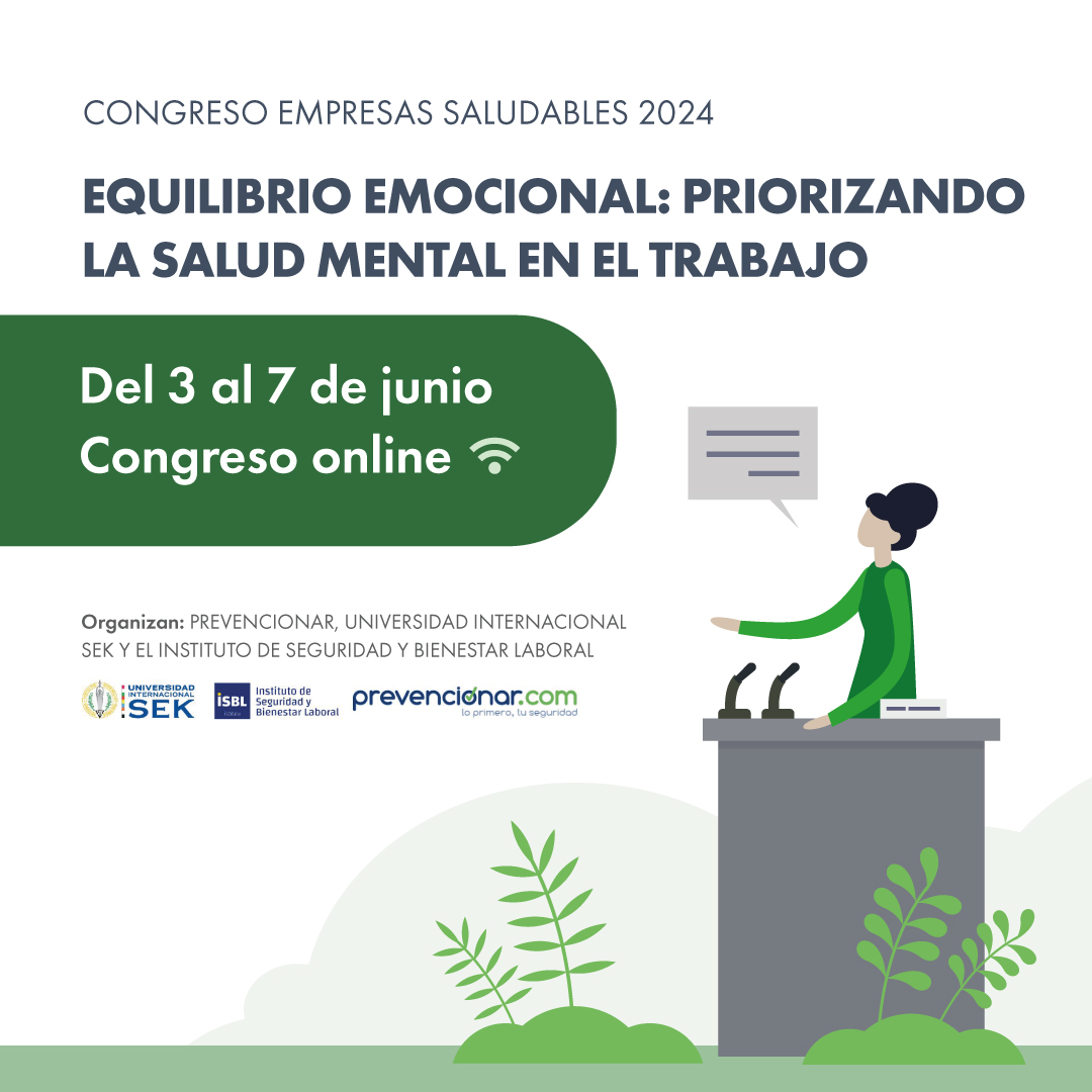 Fraternidad-Muprespa (@mutuafm) on Twitter photo 📌 Del 03 al 07 de junio se celebra el Congreso de Empresas Saludables "Equilibrio emocional: priorizando la salud mental en el trabajo" organizado por <a href="/prevencionar/">Prevencionar.com</a> en colaboración con la <a href="/UISEK/">UISEK | Universidad Internacional SEK</a> y el Instituto de Seguridad y Bienestar Laboral,
ow.ly/T2ph50RZQoe
#CMES2024 📌 Del 03 al 07 de junio se celebra el Congreso de Empresas Saludables "Equilibrio emocional: priorizando la salud mental en el trabajo" organizado por <a href="/prevencionar/">Prevencionar.com</a> en colaboración con la <a href="/UISEK/">UISEK | Universidad Internacional SEK</a> y el Instituto de Seguridad y Bienestar Laboral,
ow.ly/T2ph50RZQoe
#CMES2024
