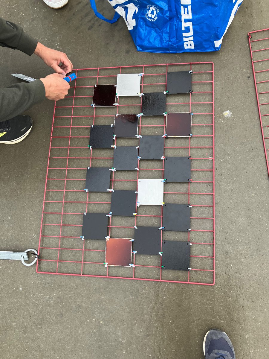 Panels with different antifouling coatings deployed at Askö Laboratory in the Baltic Sea south of Stockholm today #antifouling