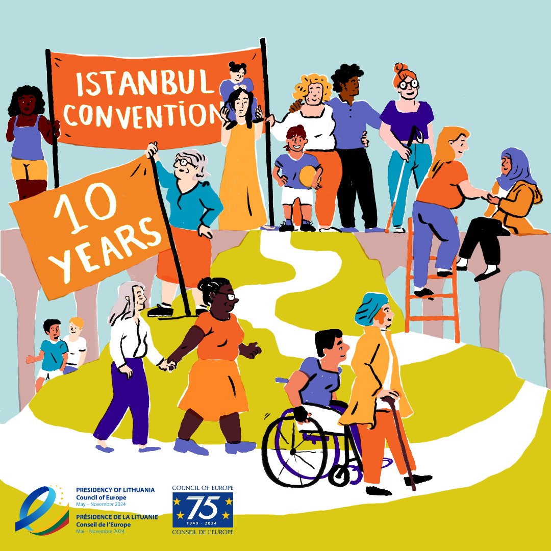 Celebrating 10 years of the entry into force of the Istanbul Convention! 🎉

The #CouncilOfEurope’s #IstanbulConvention paves the way to free women and girls from violence and abuse.

Read more: coe.int/en/web/istanbu…?