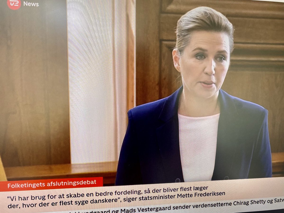 Ønsker alle politikere en god afslutningsdebat i dag ☺️🙌 

Og siger mange tak til statsminister Mette Frederiksen for at skyde debatten i gang med vigtigt fokus på at mindske #ulighed i sundhed og ønsket om et sundhedsvæsen med afsæt i patienternes behov 🙏 #dkpol #sundpol