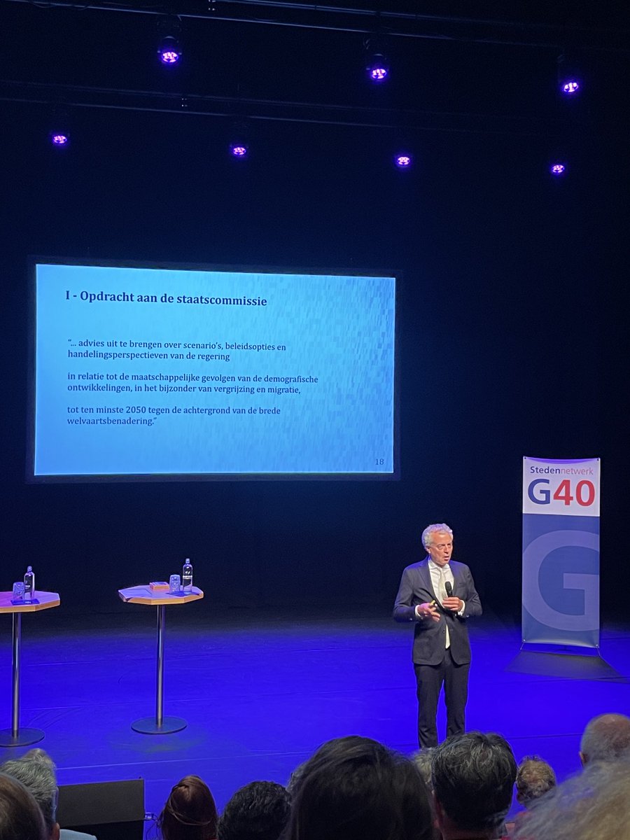 Staatscommissie met advies voor de lange termijn gevolgen demografische ontwikkelingen op de G40 in ⁦#zaanstad ⁦<a href="/MarcoPastors/">Marco Pastors</a>⁩ , benadering vanuit de brede welvaart