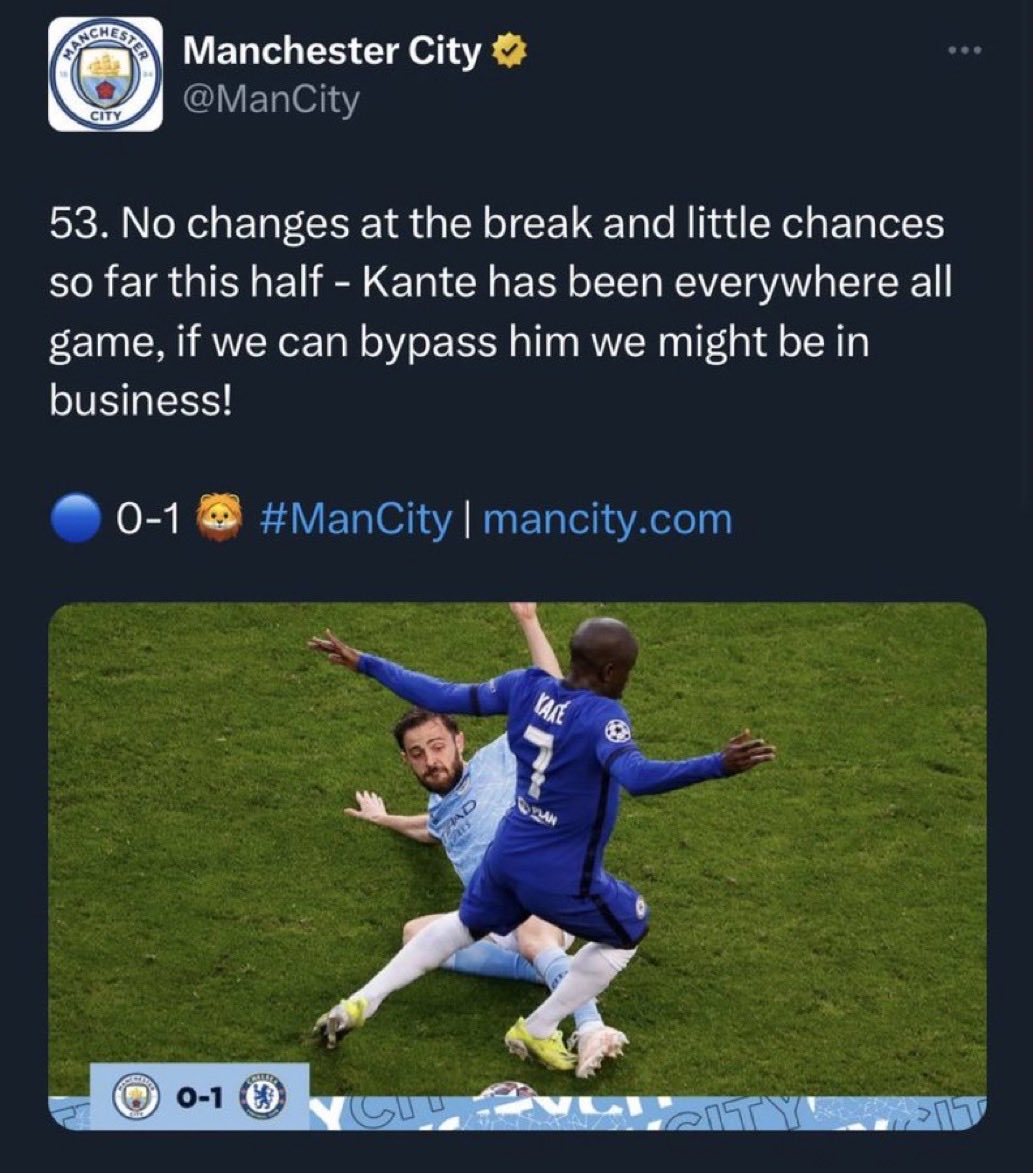 We will never forget this performance from Kante 🕊️