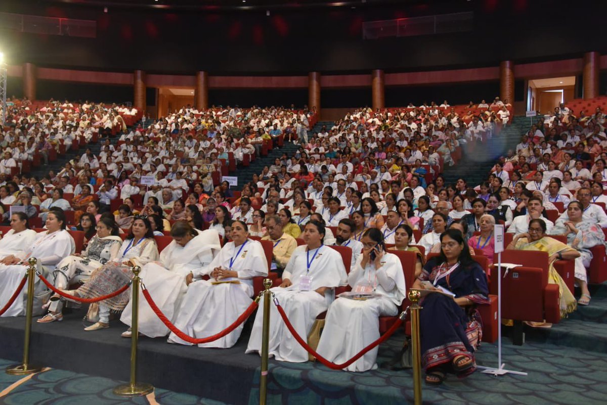 Glimpses of National Convention of Women Theme – Role of Women in Present Times of Crisis organised by Brahma Kumaris at Bharat Mandapam, New Delhi. Follow us @OMSHANTIRETREAT for more such content! #Womem #BharatMandapam #omshanti #brahmakumaris #omshantiretreat