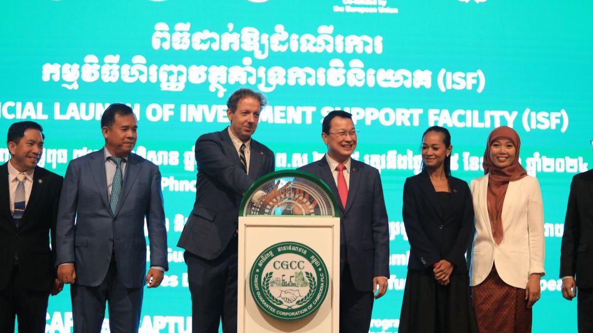 Igor Driesmans (@euambcambodia) on Twitter photo Launched with HE <a href="/TinaDITH/">Tina DITH (ឌិត ទីណា)</a> Minister of Agriculture, Forestry and Fisheries an innovative Investment Support Facility to catalyze growth in Cambodia's post-harvest fisheries. This Facility will boost productivity, safety & quality - empowering Cambodian fisheries to thrive. Launched with HE <a href="/TinaDITH/">Tina DITH (ឌិត ទីណា)</a> Minister of Agriculture, Forestry and Fisheries an innovative Investment Support Facility to catalyze growth in Cambodia's post-harvest fisheries. This Facility will boost productivity, safety & quality - empowering Cambodian fisheries to thrive.