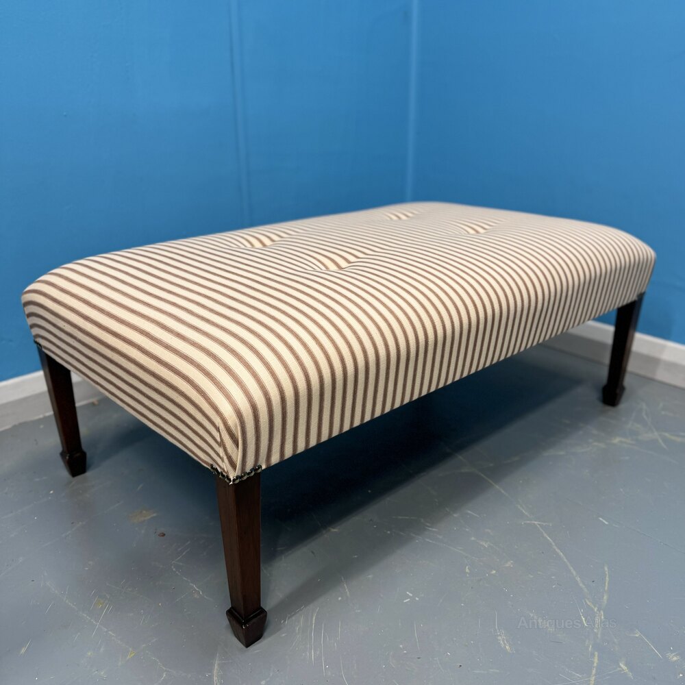 For sale on Antiques Atlas is this Newly upholstered buttoned ticking stripe stool antiques-atlas.com/antique/newly_… From Tom Scott Antiques @tomscottantique #Antiques #antique #antiquefurniture #antiquefootstool #countryhousefurniture #countryhouse