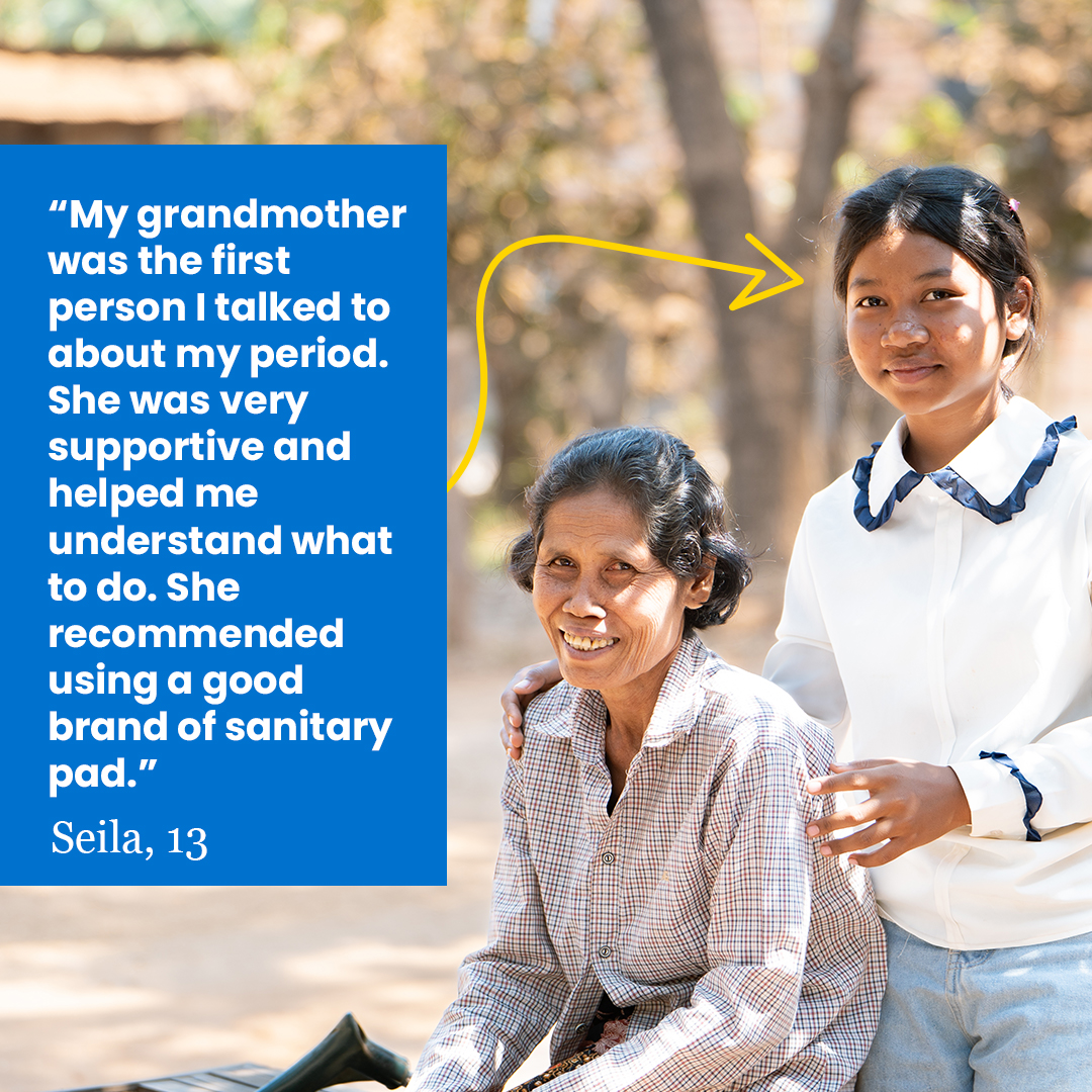 This #MHDay2024, three generations of women from Cambodia share different experiences of managing their periods through the years. They talk about the challenges they faced not having access to basic products like menstrual pads and how things have changed through the ages 🩸.