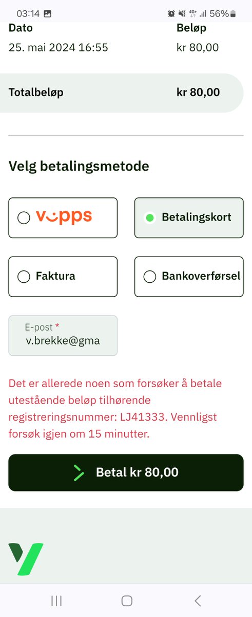 BrekkeVidar's tweet image. #Finter #Youpark #Norgesbom &quot;kjært&quot; barn har en god del navn. Søppelfirma !! De lager bet.løsninger som ikke fungerer og legger på uforståelige gebyrer underveis (etter 48t). Prøvde å betale med Vipps og den ruller over til DK hvor de ikke har Vipps. Prøvde å betale med kort men.