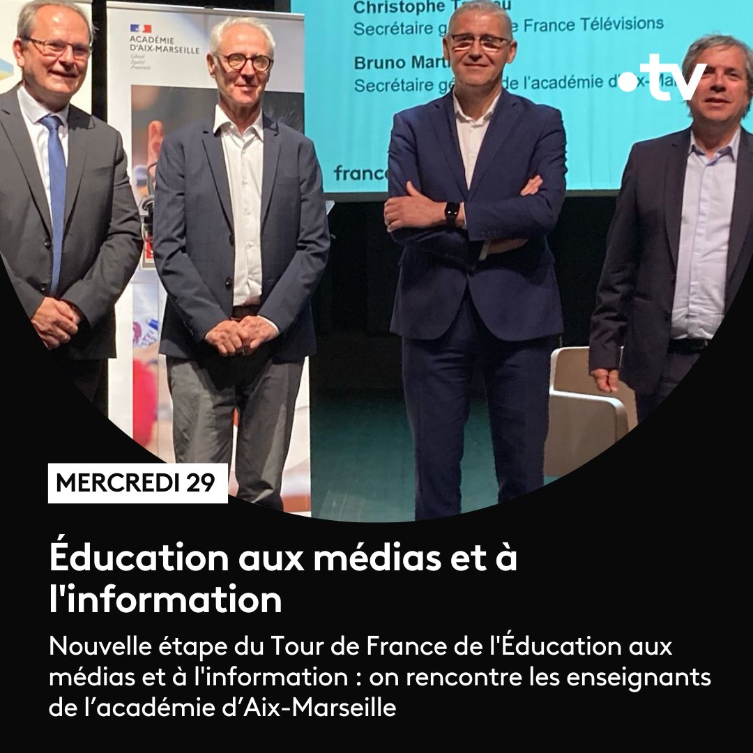 🎓 #EducMédiasInfo | On continue notre Tour de France aux côtés des enseignants !

Aujourd'hui à Aix-Marseille, un temps dédié à l'éducation aux médias, à l'information et à la citoyenneté, co-organisé avec l'@AcAixMarseille et @Clemi_AixMrs.