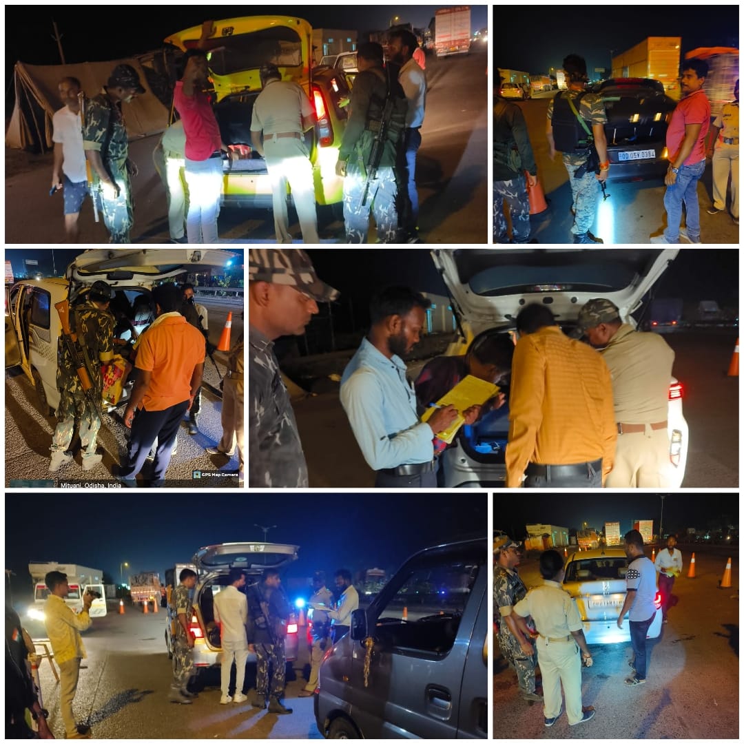 Naka and border checking conducted by Bhadrak Police in various PS jurisdictions for ensuring free and fair elections. 
@odisha_police 
#GeneralElections2024