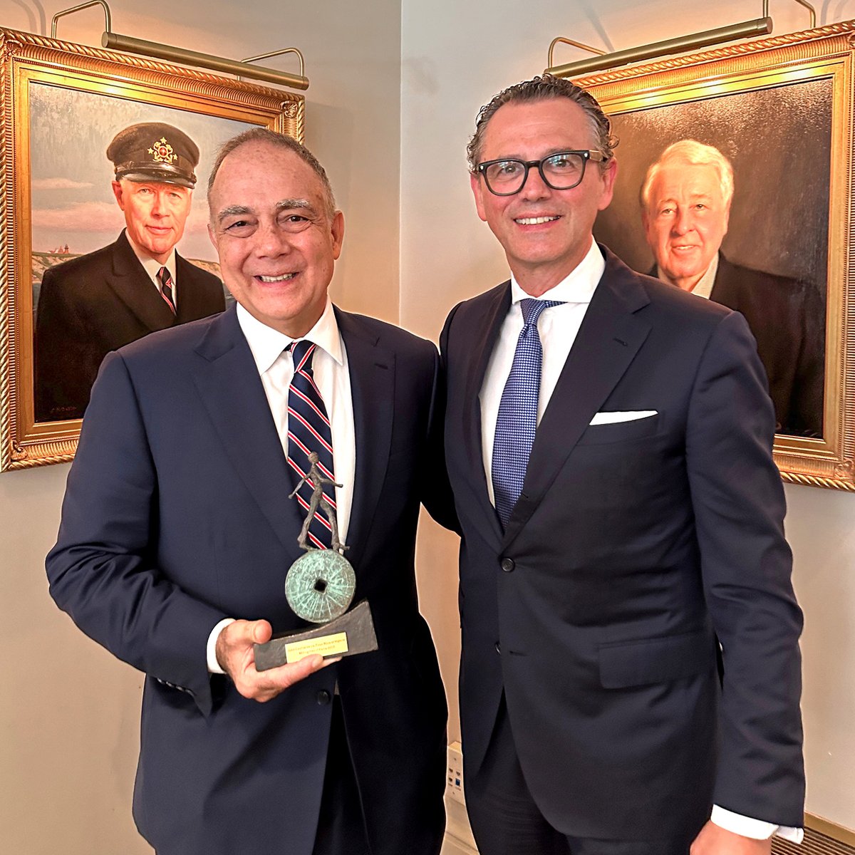 Flour_World's tweet photo. The FlourWorld Museum in Wittenburg has inducted John G. Coumantaros, Chairman of Flour Mills of Nigeria Plc (FMN), into the Milling Hall of Fame. 

This prestigious accolade celebrates individuals whose lifetime contributions have significantly shaped the milling industry. https://t.co/7TgEcpkA5s