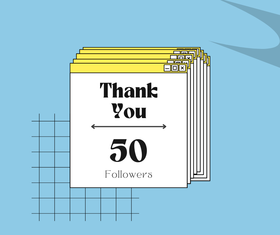 🎉 Just hit 50 followers! 

Thank you all for the support! Excited to keep sharing my journey in UI/UX design and tech innovations. Stay tuned for more updates and projects! 🚀 

#Milestone #UIUXDesign #TechJourney