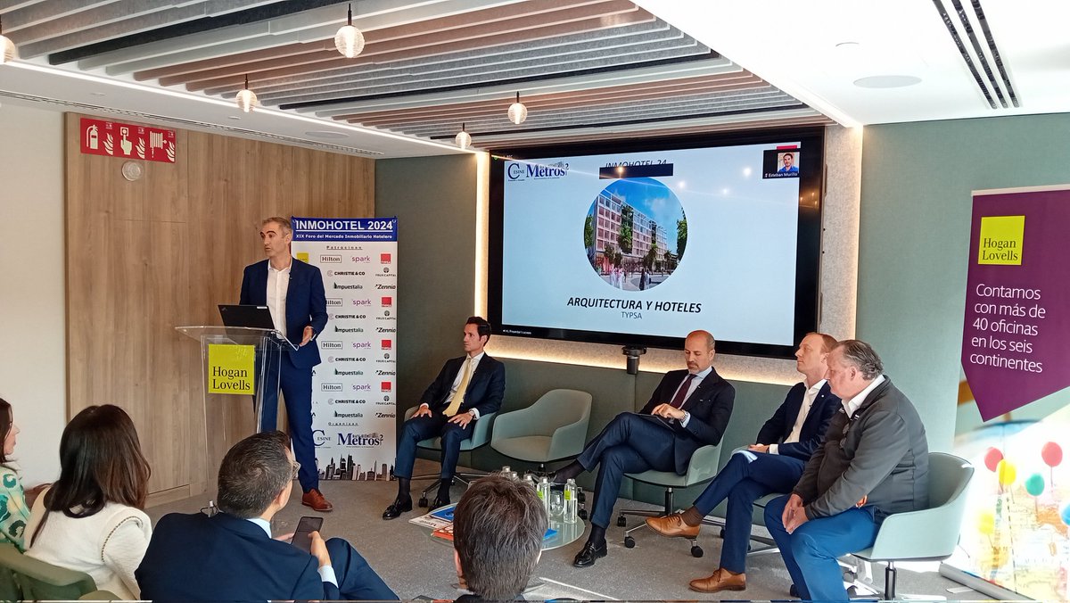 Jabier Fernández (con B), director de la división de arquitectura de <a href="/TYPSAGroup/">TYPSA</a> hoy en #INMOHOTEL2024 destaca el vector del diseño en el sector de los hoteles, para ofrecer EXPERIENCIAS.