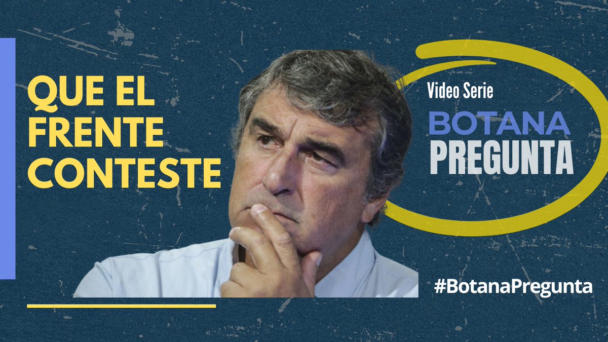 #BotanaPregunta #QueElFrenteConteste @SergioBotana remarca los logros del gobierno y pregunta por los votos en contra del FA en varios cambios pendientes como #Fiscalía y otros logrados como #SeguridadSocial. Que harían ellos? Seguinos. Para no dar #NiUnPasoAtras @Lista3CL