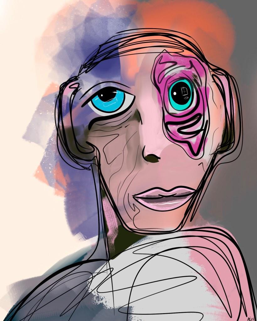 Dexided to play around with procreate since its been awhile and channeled my inner <a href="/earlywormart1/">earlyworm.eth</a>